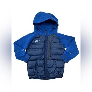 Nike Size XS, 6-7, Blue Aeroloft Tech Goose Down Jacket Coat